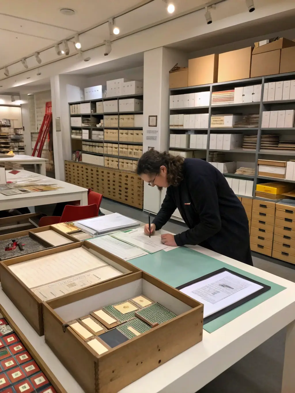An image of archivists carefully preserving historical documents and artifacts, representing the program's dedication to preserving and sharing cultural heritage.