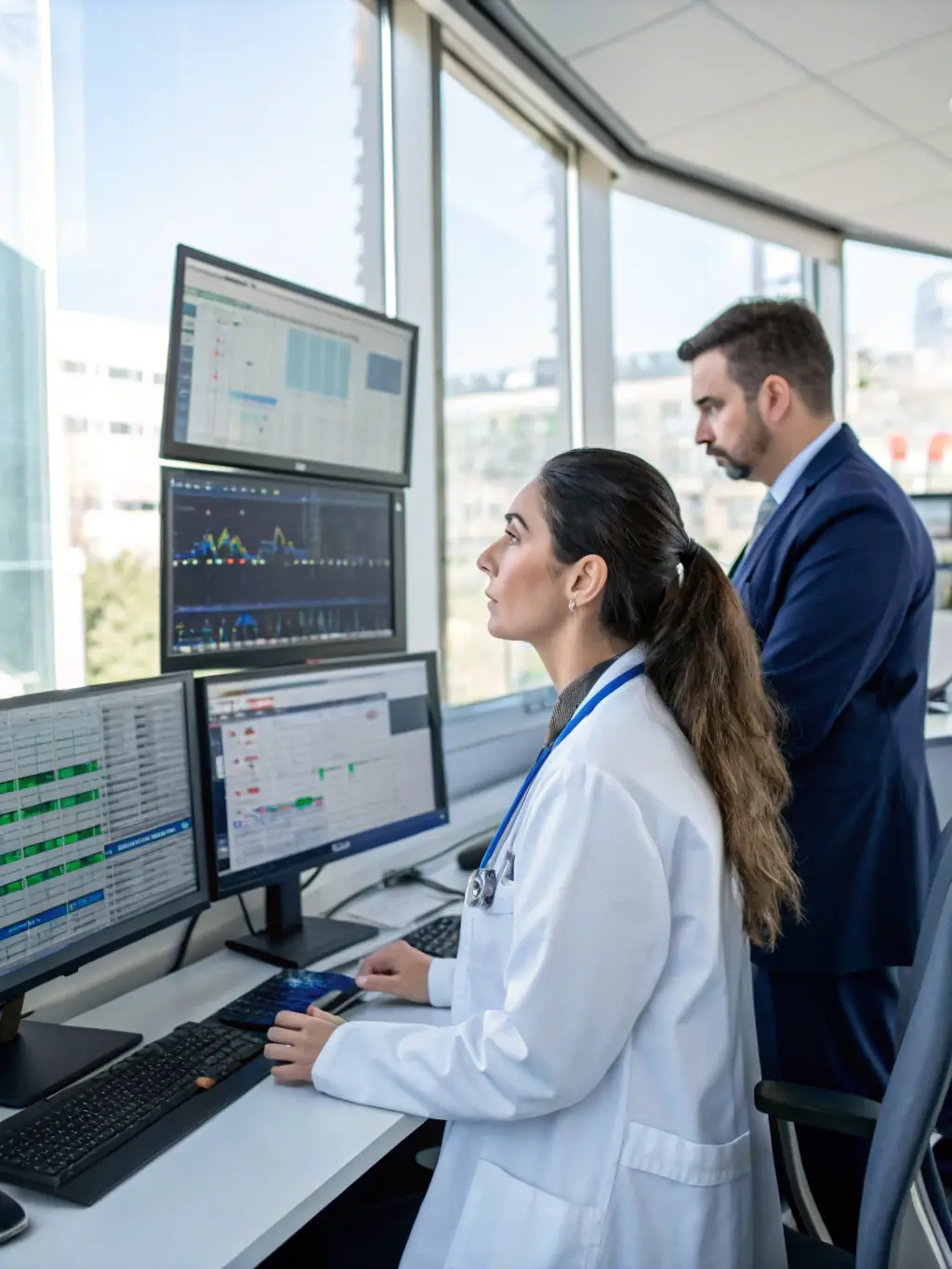 A team of healthcare professionals and data scientists analyzing public health data to identify trends and develop targeted interventions for disease prevention in Southeast Asia.
